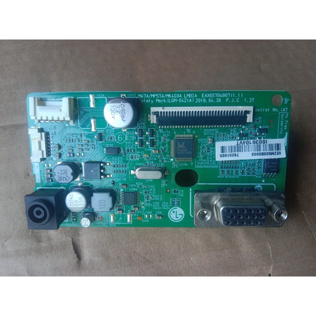 mb mesin pcb mainboard mobo monitor lg 20mk400a LED 20 INCH LAYAR KOMPUTER 20MK400-B