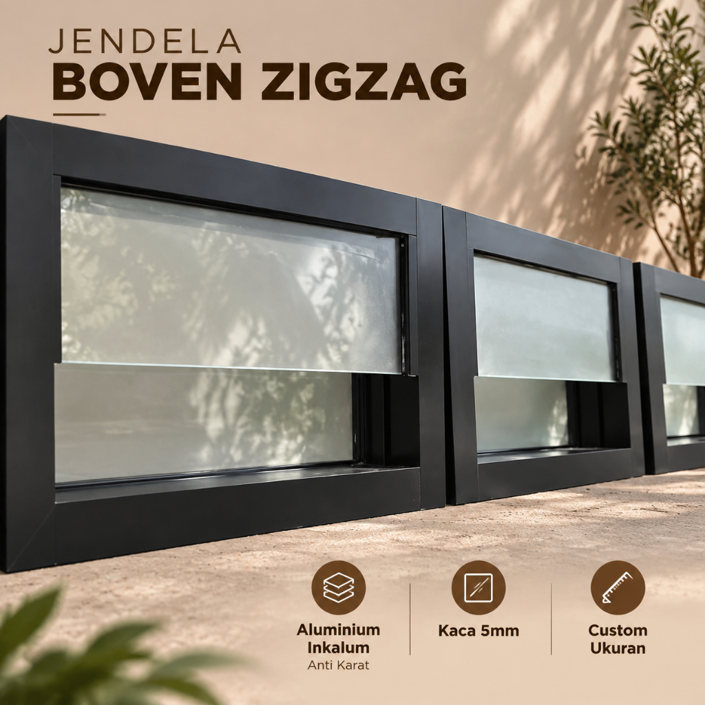 Jendela Boven ZigZag Anti Air Rayap