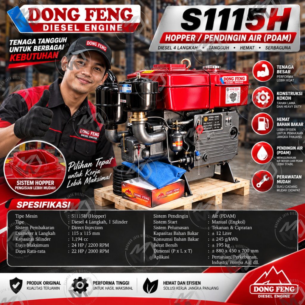 Diesel Penggerak DongFeng S1115 - 24PK