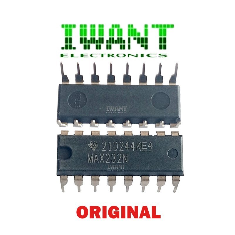 MAX232 MAX232N ORIGINAL IC MAX232 N ORIGINAL TI DIP-16 PIN IC MAX 232 N IC MAX 232N