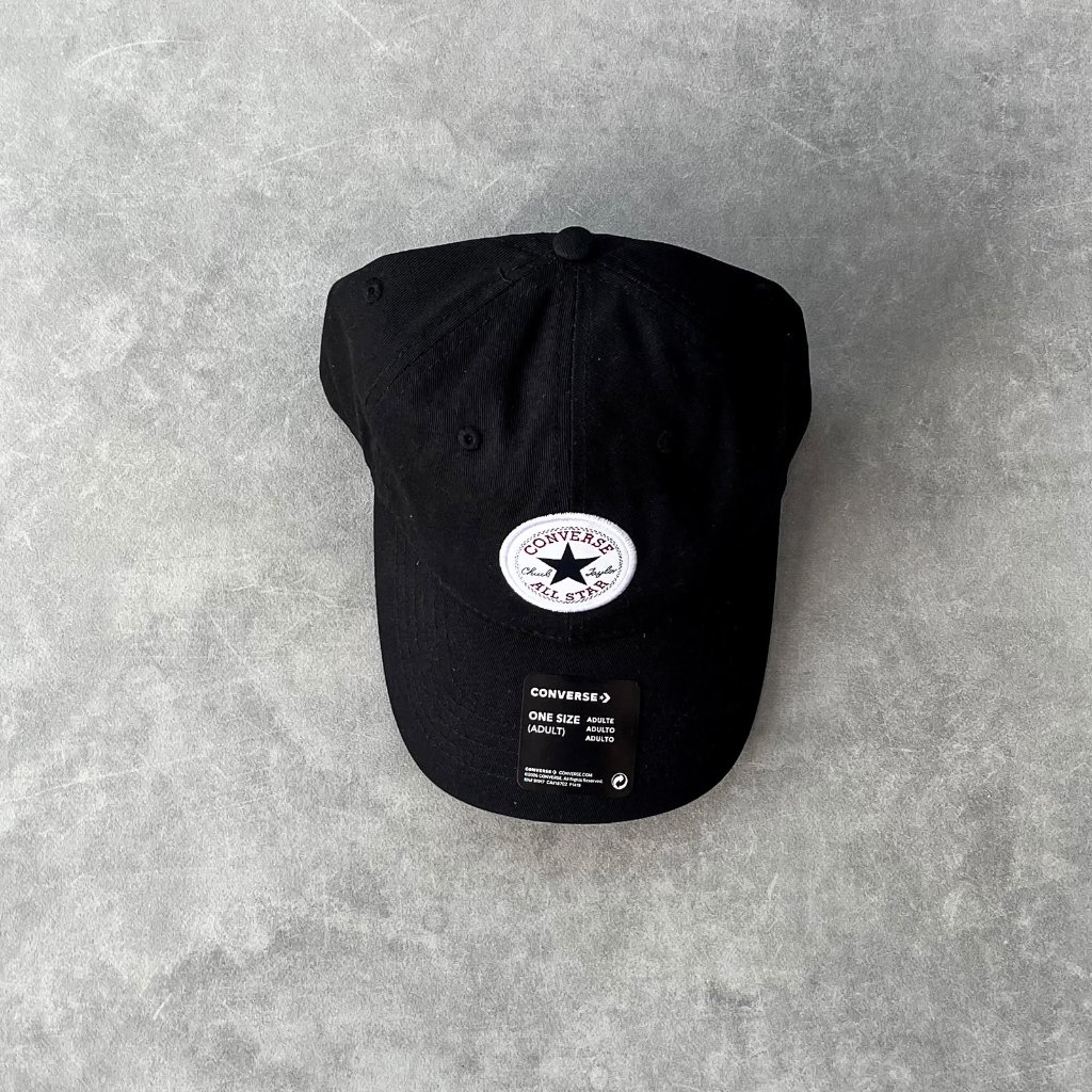 ORIGINAL RESMI Topi Converse Caps Chuck Patch Black