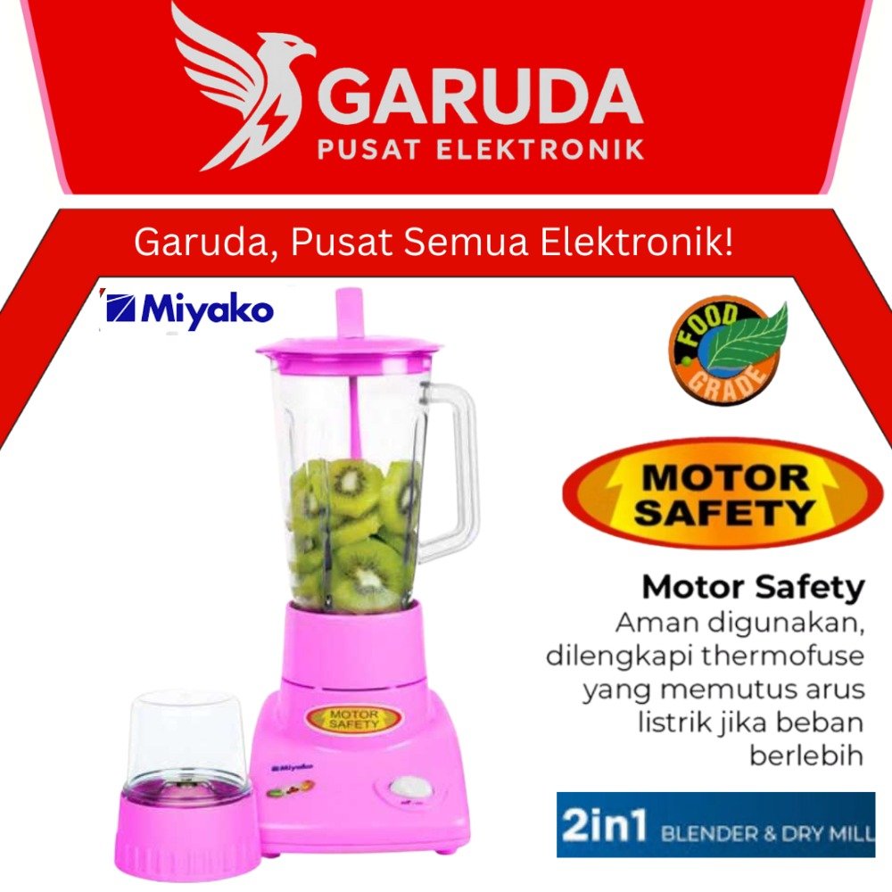[READY COD]  MIYAKO BLENDER BL101 PL / BL-301 PL / PL 301 BL / PL 301PL (PLASTIK / 1 LITER) GARANSI 