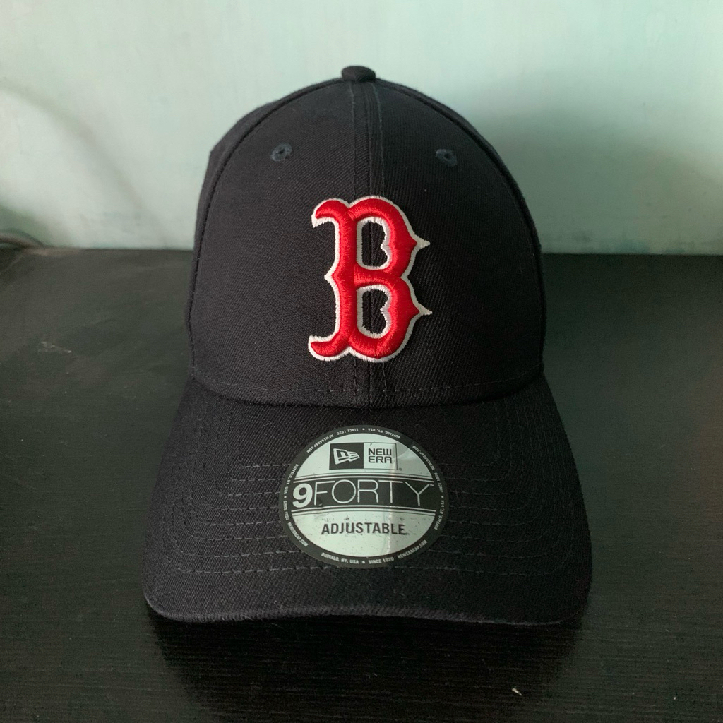 New Era Boston Red Sox Navy Blue Basevall Cap Original