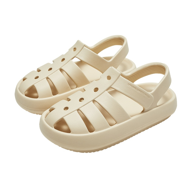 UTUNE Sandal Wanita Model Roman 4CM Platform EVA Anti Slip Sandal Hujan Slip On Nyaman Casual Outdoo