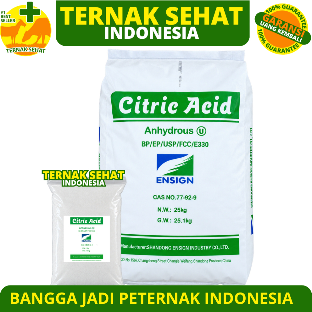 CITRIC ACID ANHYDROUS - Citroen Sitrun Food grade Sitrun Makanan - Asam Sitrat Citrun Acid Anhydrous