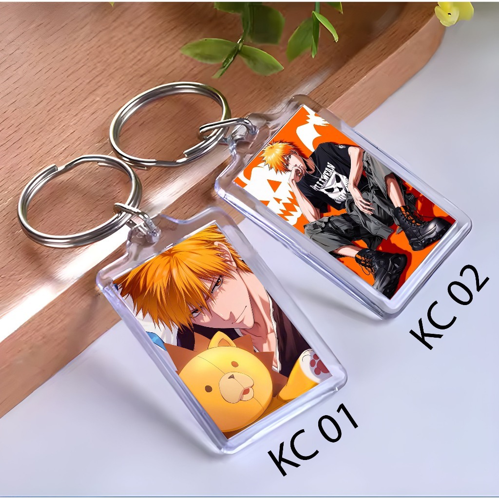 Keychain  Ichigo Kurosaki Bleach - Keychain Anime - Keychain - Ichigo Kurosaki Bleach