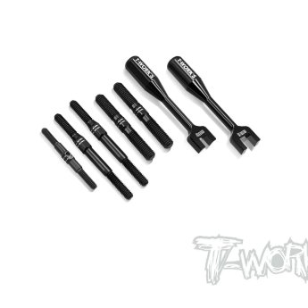 TBB-MBX8R 64 Titanium Black Coating Turnbuckle Set ( For Mugen MBX-7R /MBX 8/MBX8 ECO/MBX8R )
