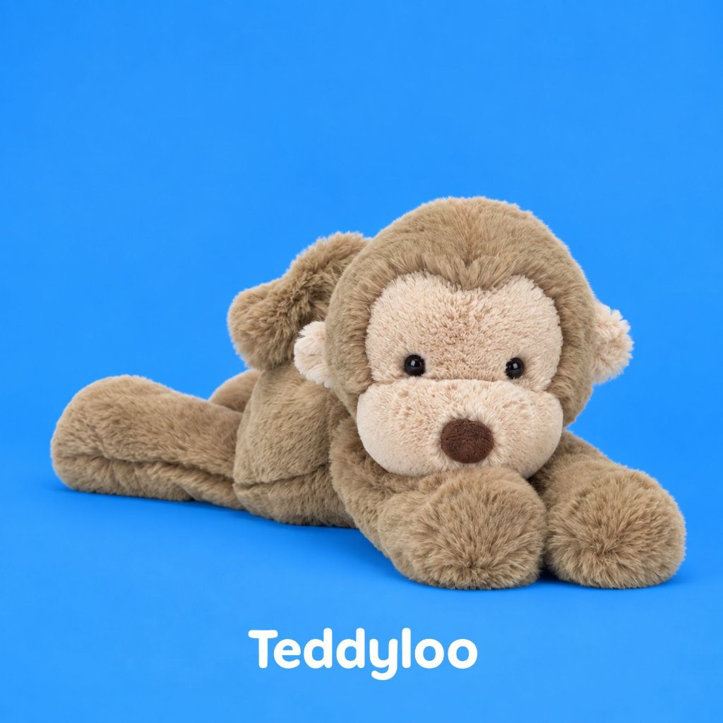 Smudge Monkey Jellycat Plush Rare Original Gift Soft Plush Cute Baby Animal Jellycat Boneka Monyet L