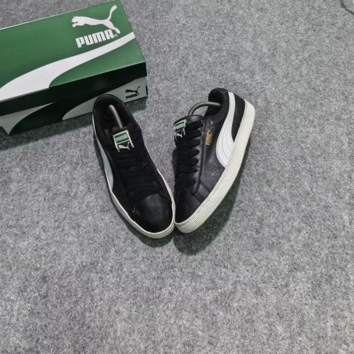 Sneakers Puma Basket Leather Hitam size 43