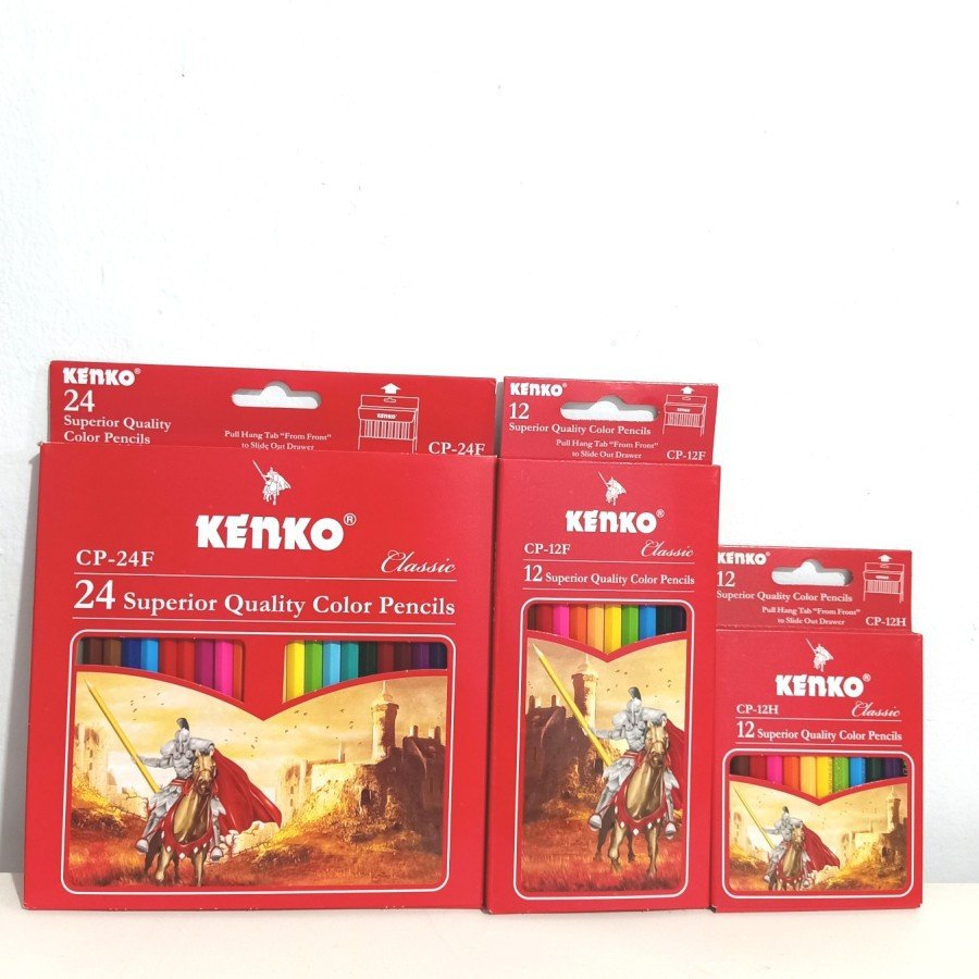 [1 Pcs] Pensil Warna Kenko 12 24 Warna Panjang Pendek Box Kaleng CP-12H CP-12F CP-24F CP-12TC