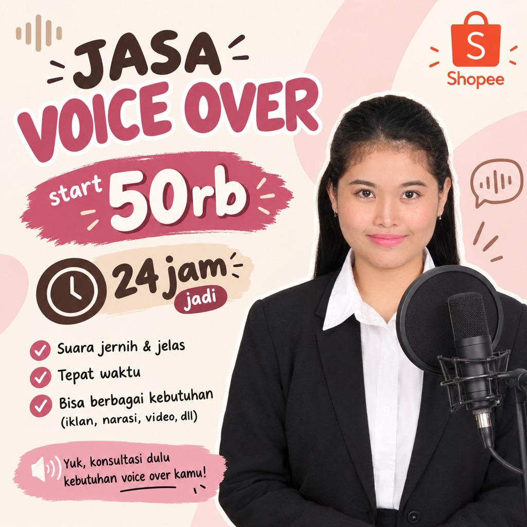 VOICE OVER | Pengisi Suara Konten / Jasa Pengisi Suara