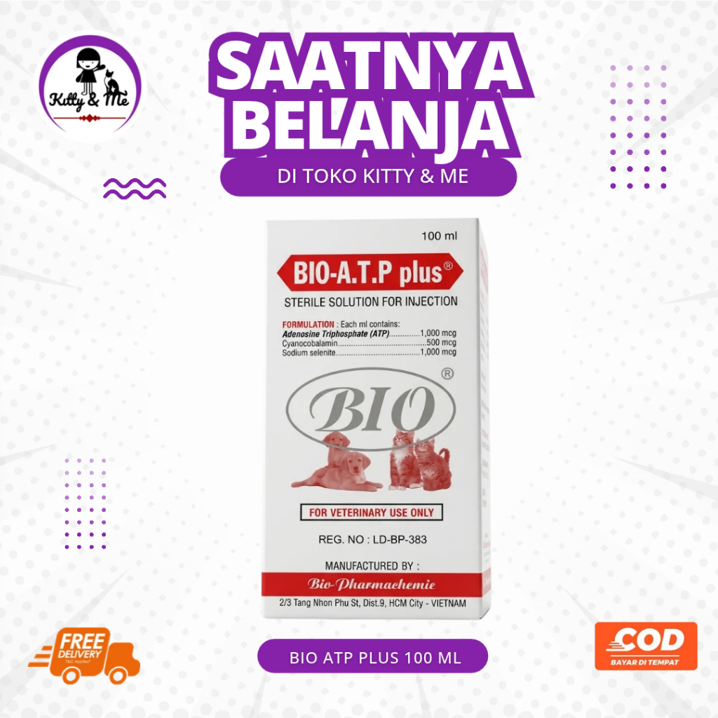 BIO ATP PLUS 100 ML - Vitamin Lengkap Plus ATP Untuk Energi Ternak