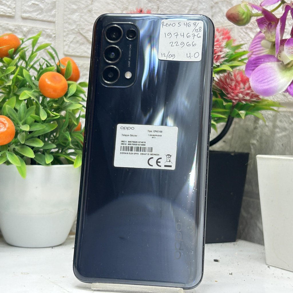 Oppo Reno 5 (4G) 8/128GB Bekas Second Original
