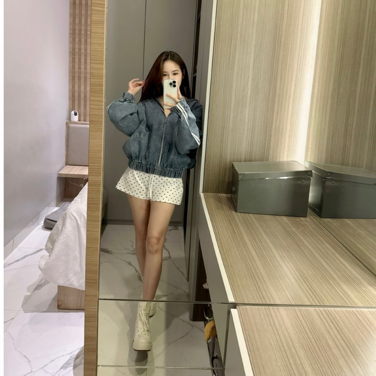 Ndudshop – Denim hoodie (Kode: 5818) – Atasan Wanita – Jacket Denim Wanita – Jacket Wanita – Jacket 