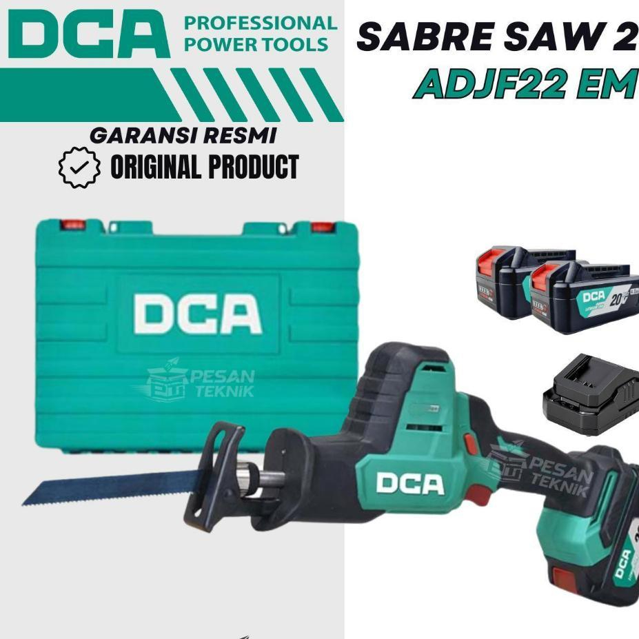 DCA ADJF22EM Reciprocating Saw Mesin Gergaji Baterai Cordless Brushles Sabre Saw 20V ADJF22 EM/ADJF2