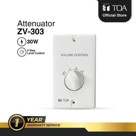 TOA ZV-303 Attenuator 30W / ATTENUATOR 6-30W ZV-303 / TOA ZV 303