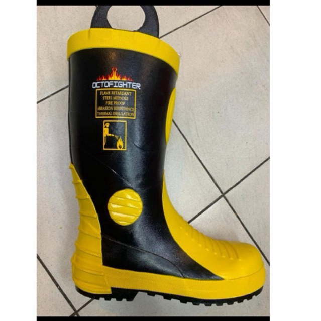 SEPATU PEMADAM KEBAKARAN OCTOFIGHTER / SEPATU SAFETY PEMADAM KEBAKARAN / SEPATU DAMKAR/SEPATU SAFETY