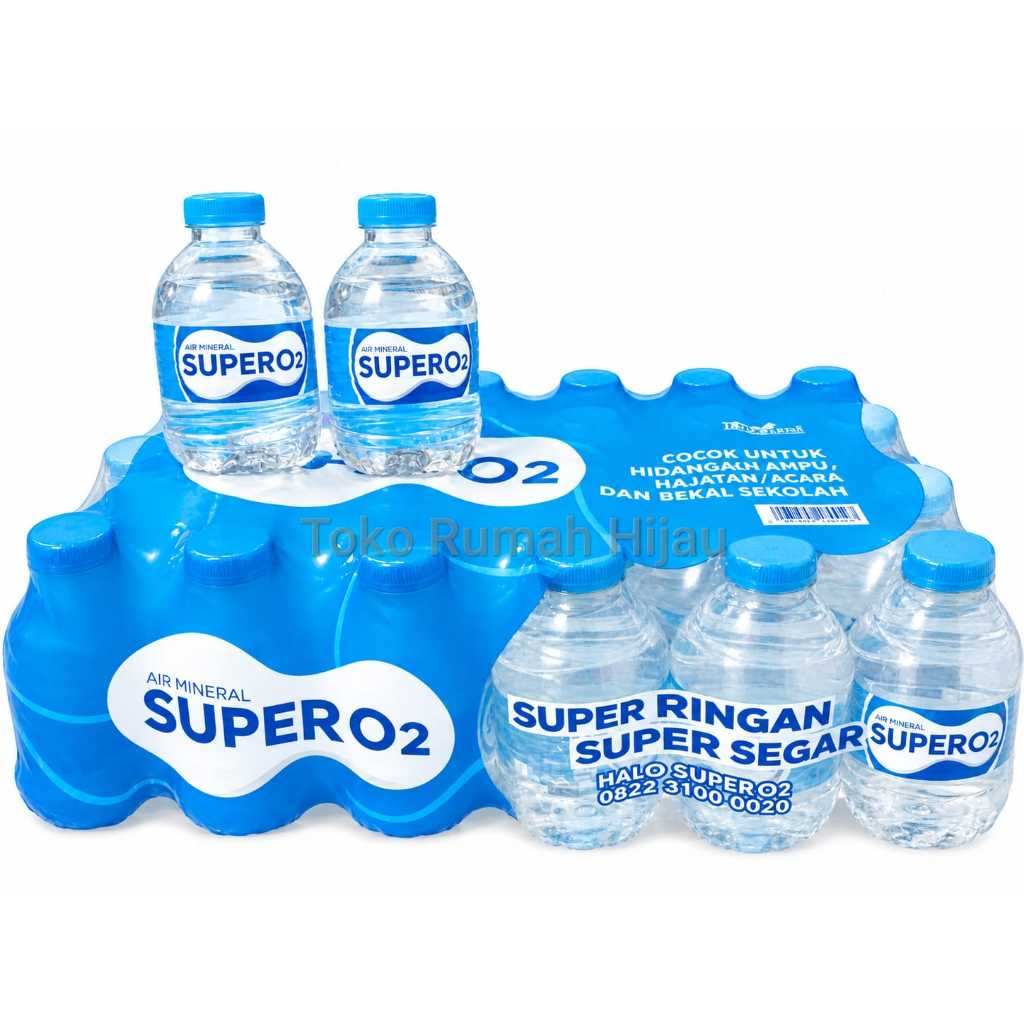 (INSTAN) Air Mineral SUPER O2 Oxygen Water 180ml x 24 per pack / Super Ringan Super Segar Mineral
