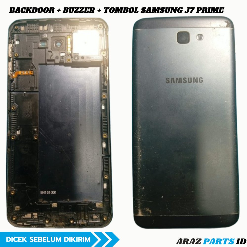 BACKDOOR + BUZZER + TOMBOL SAMSUNG J7 PRIME BEKAS