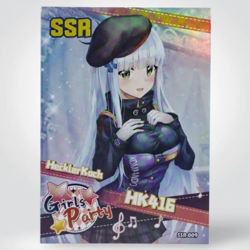 Kartu CCG Goddess Girls Party Girls Frontline Heckler Koch HK416 SSR 009