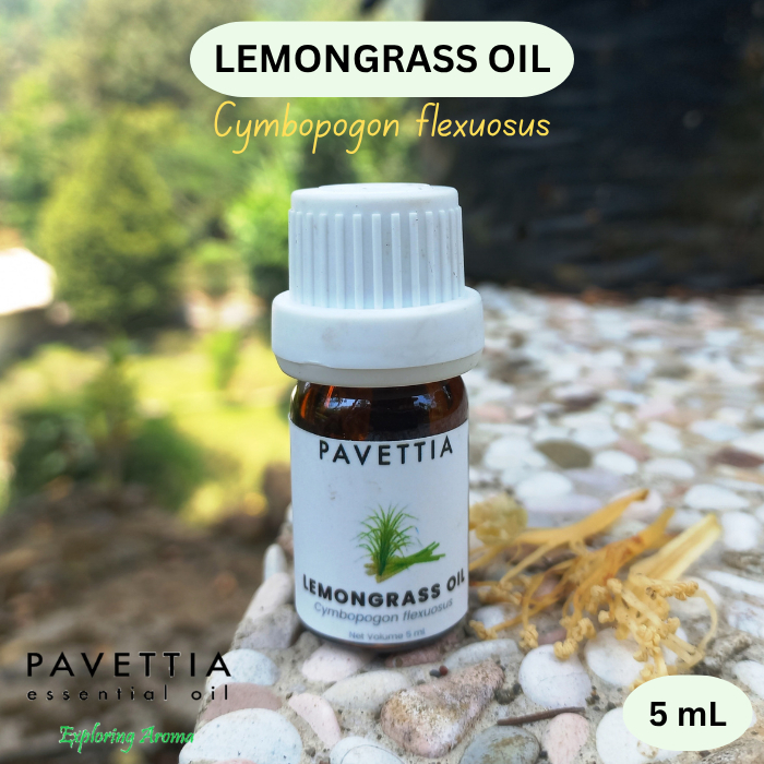 5 ml sampel - minyak sereh dapur - lemongrass oil (Cymbopogon flexuosus) - Essential oil / Minyak at