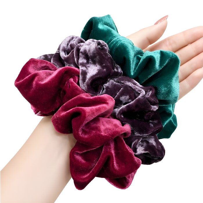 Bandoku - Ikat Rambut Bludru Jumbo Scrunchie Bludru Kunciran Cepol Hijab Bludru Premium