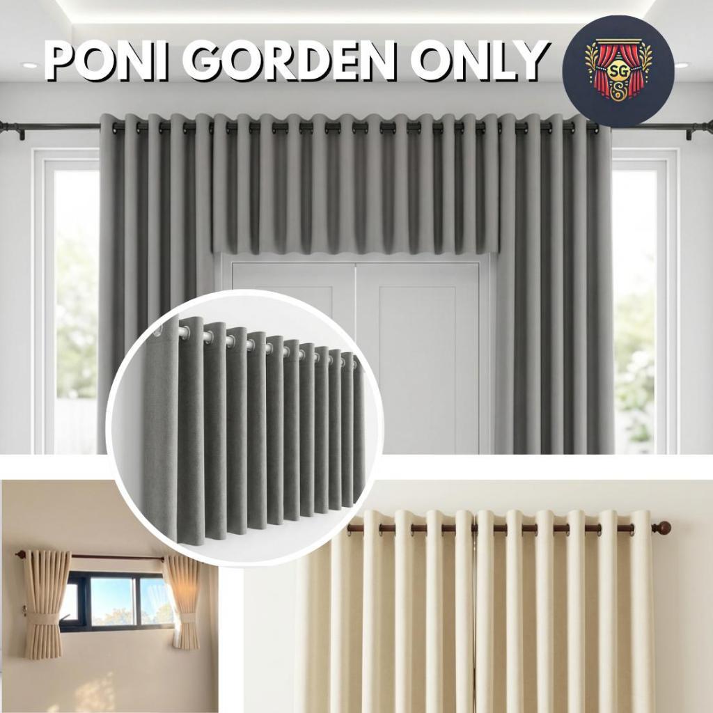 PONI GORDEN GORDEN SMOKRING 6 - 12 GELOMBANG BLACKOUT 85% GRADE A GORDEN BLACKOUT MINIMALIS PREMIUM 