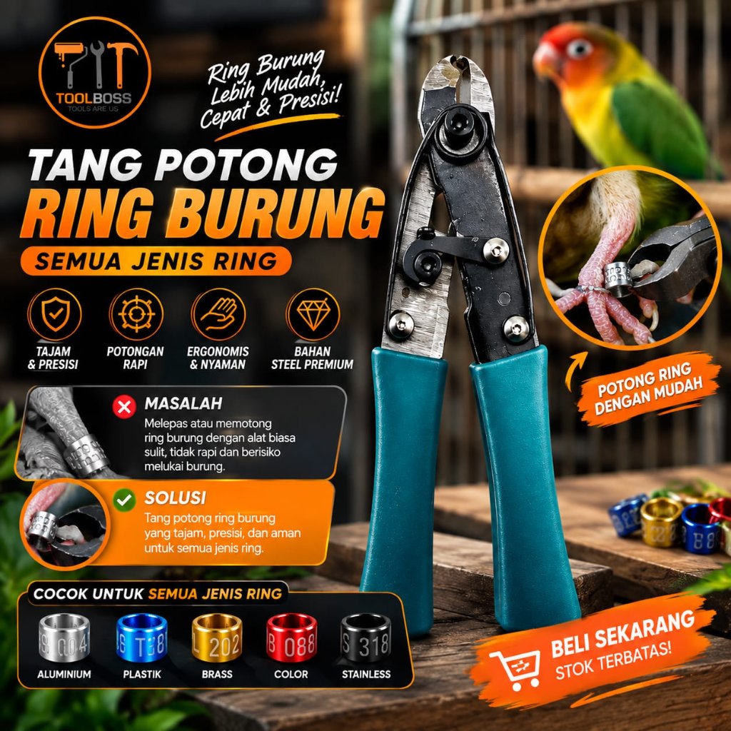 Tang Potong Ring Burung Semua Jenis Ring
