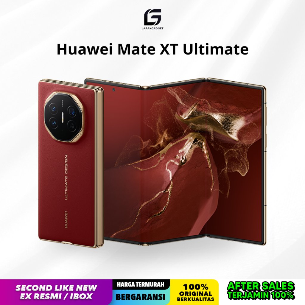 Huawei Mate XT Ultimate 16GB / 1TB HP Tri-fold Lipat 3 Second Bekas Used Like New Resmi Fullset