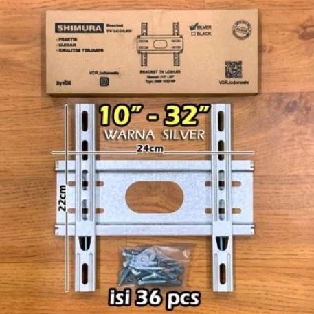 Bracket TV UNIVERSAL 10" - 32" (Mounting Bracket) Lengkap Fisher Baut SHIMURA