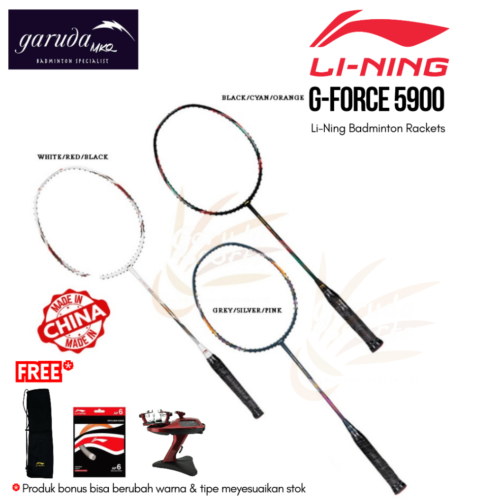 RAKET BADMINTON LINING G-FORCE 5900 SUPERLITE / RAKET BULUTANGKIS / RAKET LINING