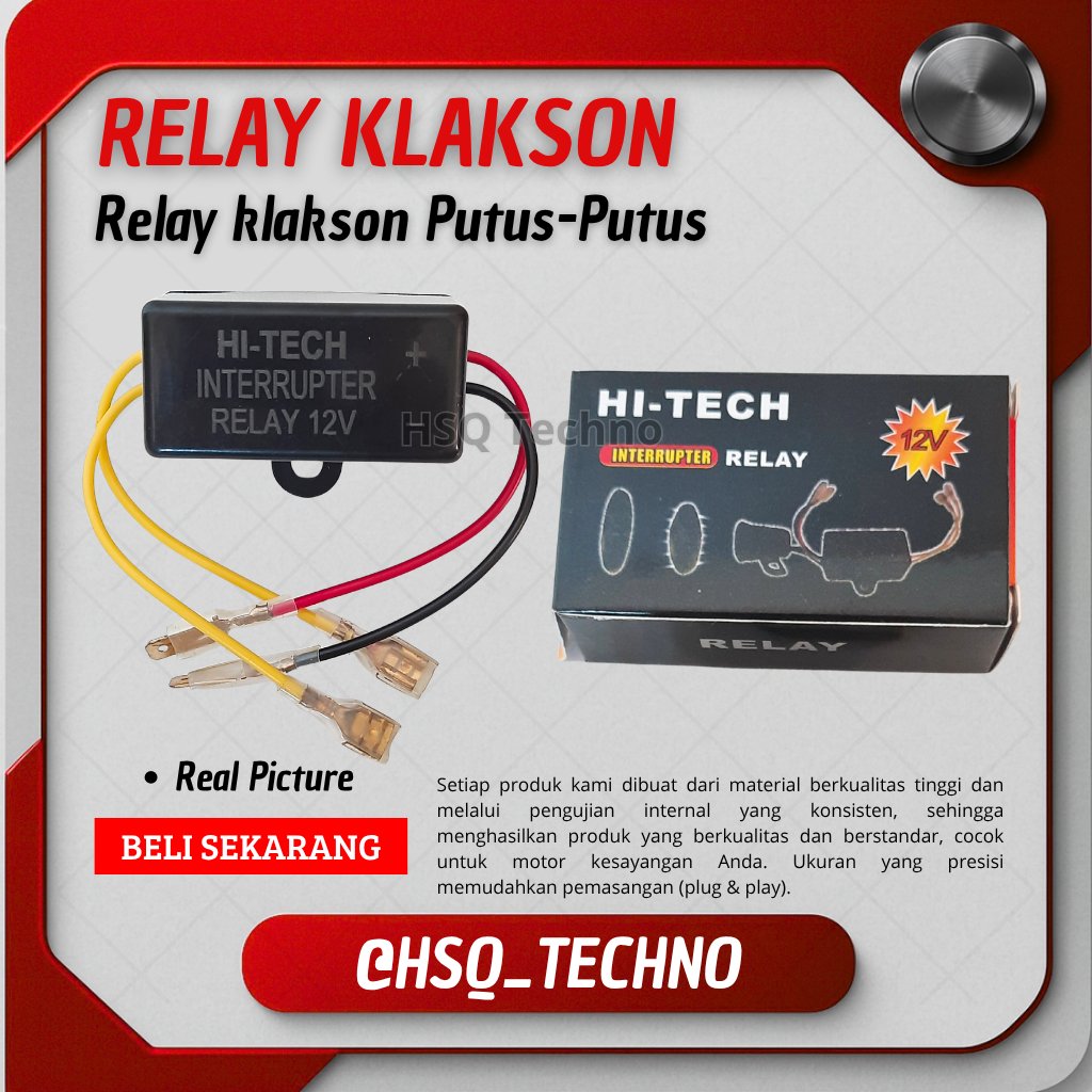 Relay Klakson Putus Putus Interrupter Klakson Motor Bunyi putus
