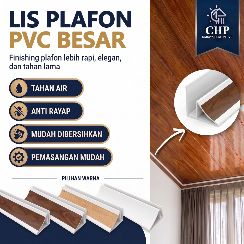 LIS PVC Lis Profil besar ANDA Plafon