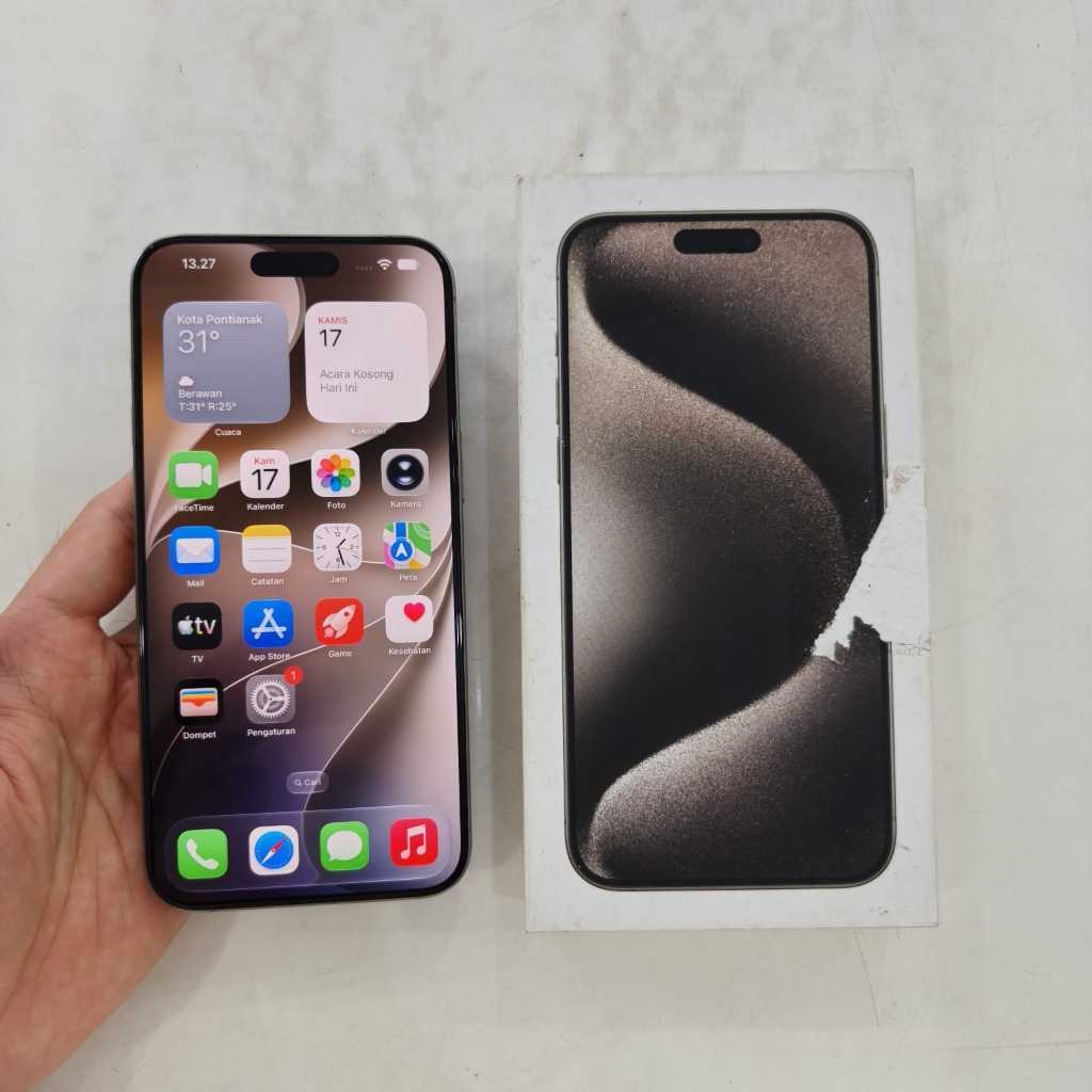 SECOND IPHONE 15 pro max 256GB bh85% ip 15 pro max EX resmi