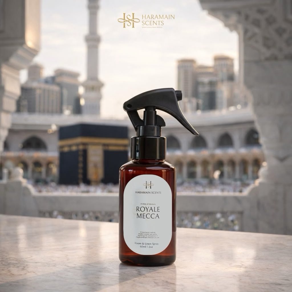 MUSLIMAH BASIC - Haramain Scents 60ml (Room & Linen Spray, Mekkah, Madinah, Parfum Ruangan Islami, S