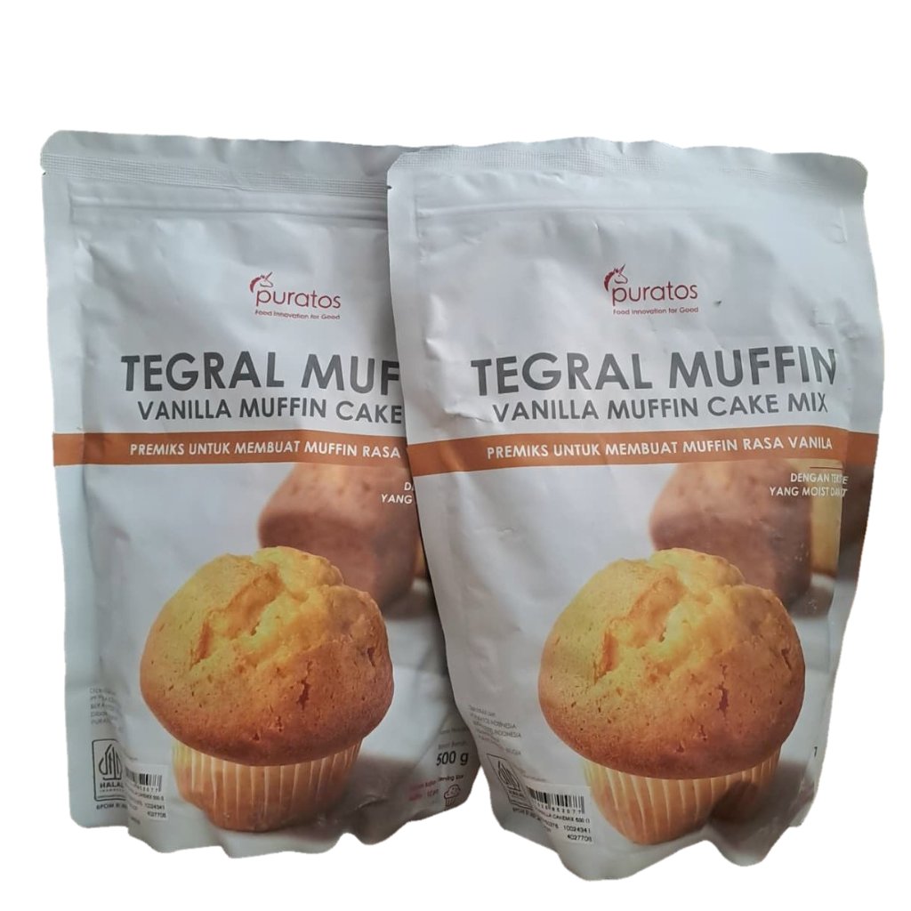 Puratos Tegral Vanilla Muffin Cake Mix 500gr - Tepung Premix Muffin
