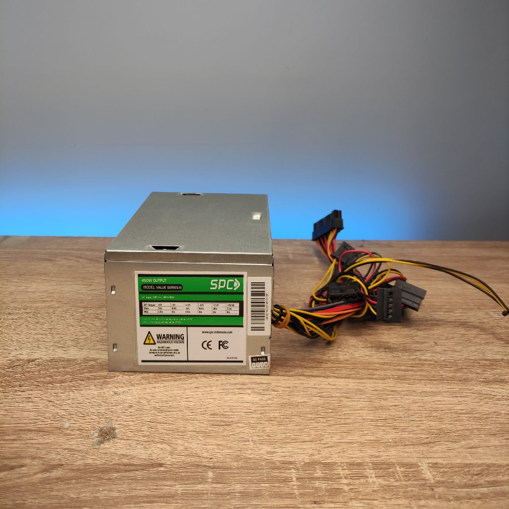 PSU Power Supply SPC 450W Build Up PC Desktop Komputer Second Normal