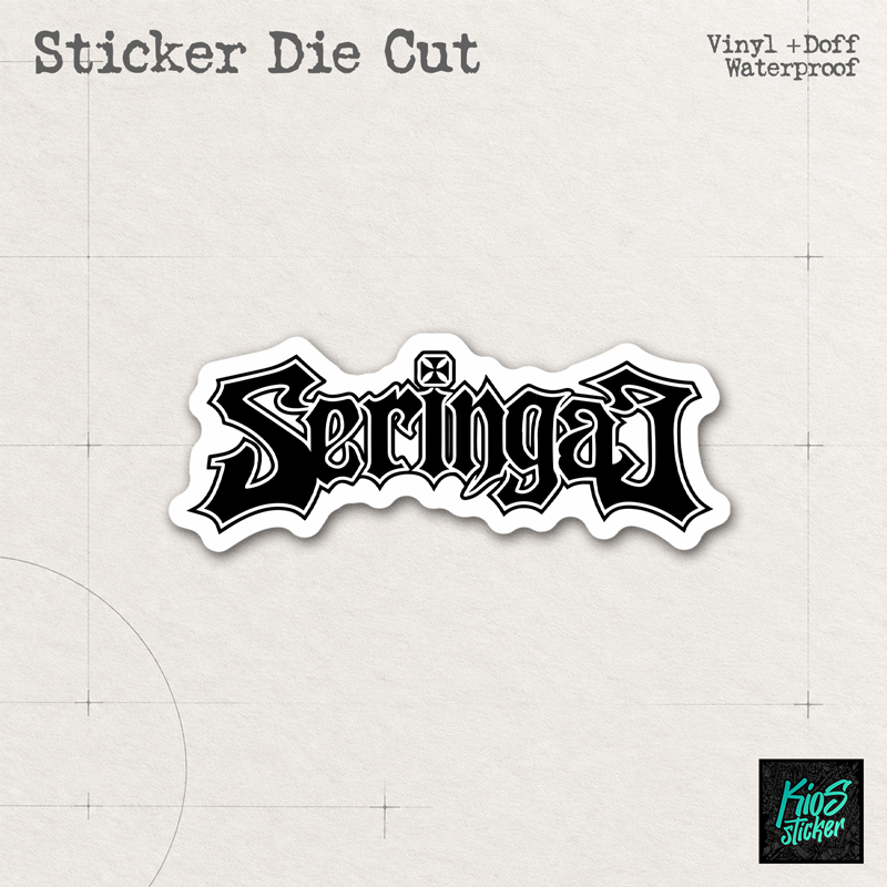 Stiker Laptop Helm Tumbler Die Cut Vinyl Seringai Waterproof | BD-030
