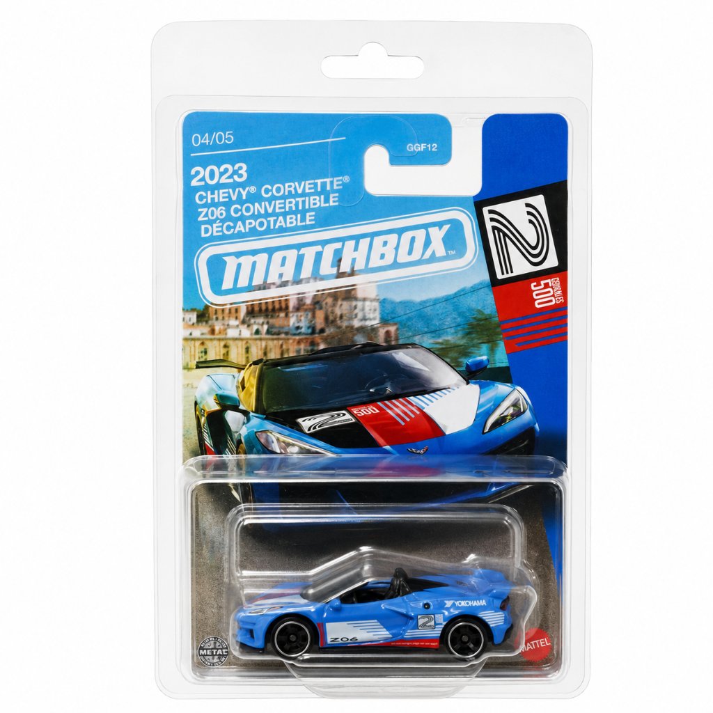 Matchbox Super Cars 2026 04/05 2023 Chevy Corvette Z06 Convertible Blue 1:64 Diecast Original