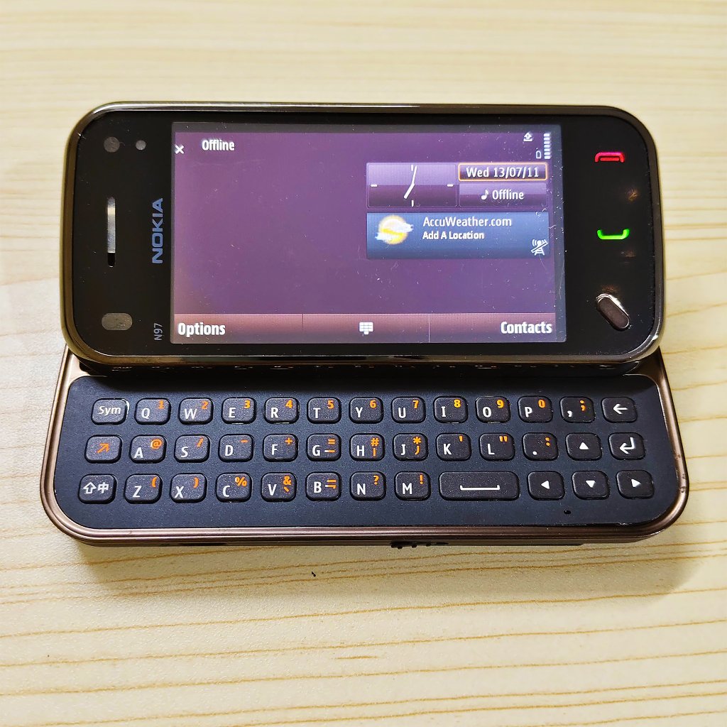 Nokia N97 Mini Symbian Cokelat Dark Brown MINUS