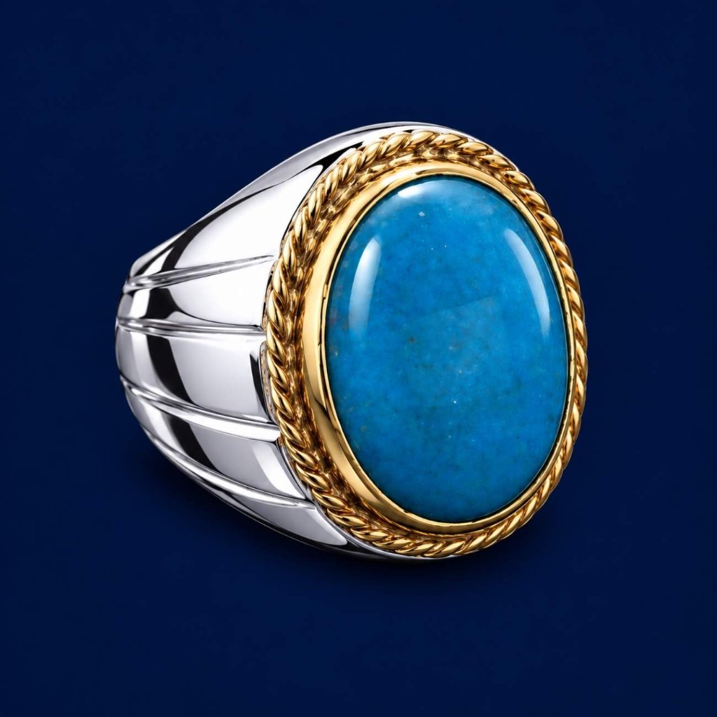 SAN950 Cincin Ikat Batu Akik Permata EB300 - Ring Perak 950 Original Custom Handmade