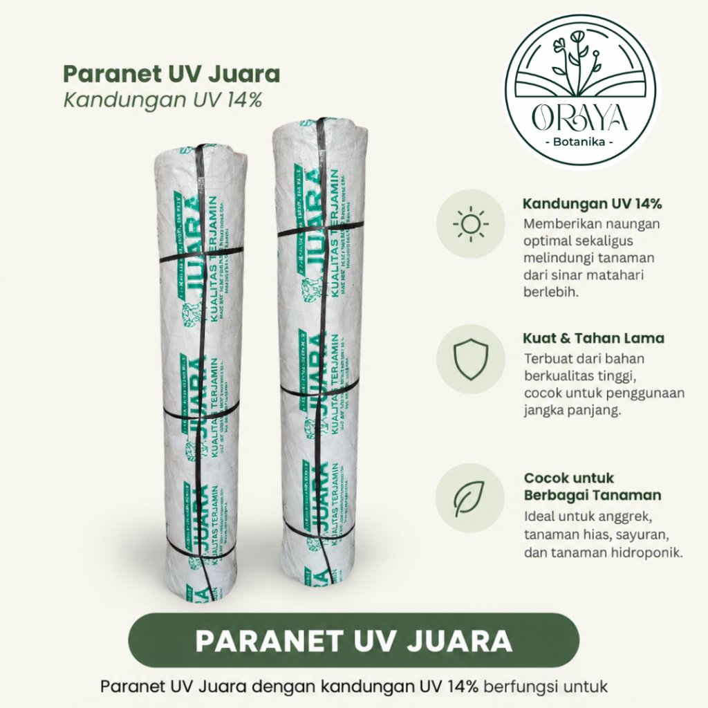 ORAYABOTANIKA | Plastik UV Juara/ Roll