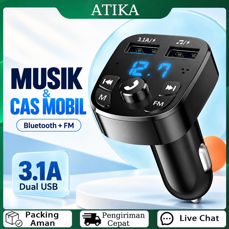 Fast Charging USB Chargers FM & MP3 Bluetooth Transmitter Car FM Modulator X8 Transmitter Car Charge