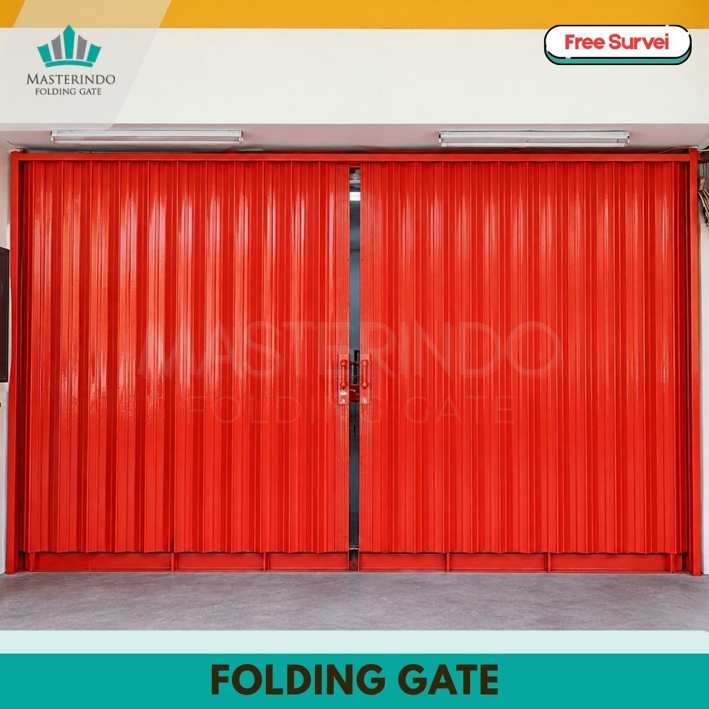 Pintu Folding Gate | Rolling Door | Kusen Alumunium | Harmonika | Pintu RUKO / Garasi PRE-ORDER (JAB