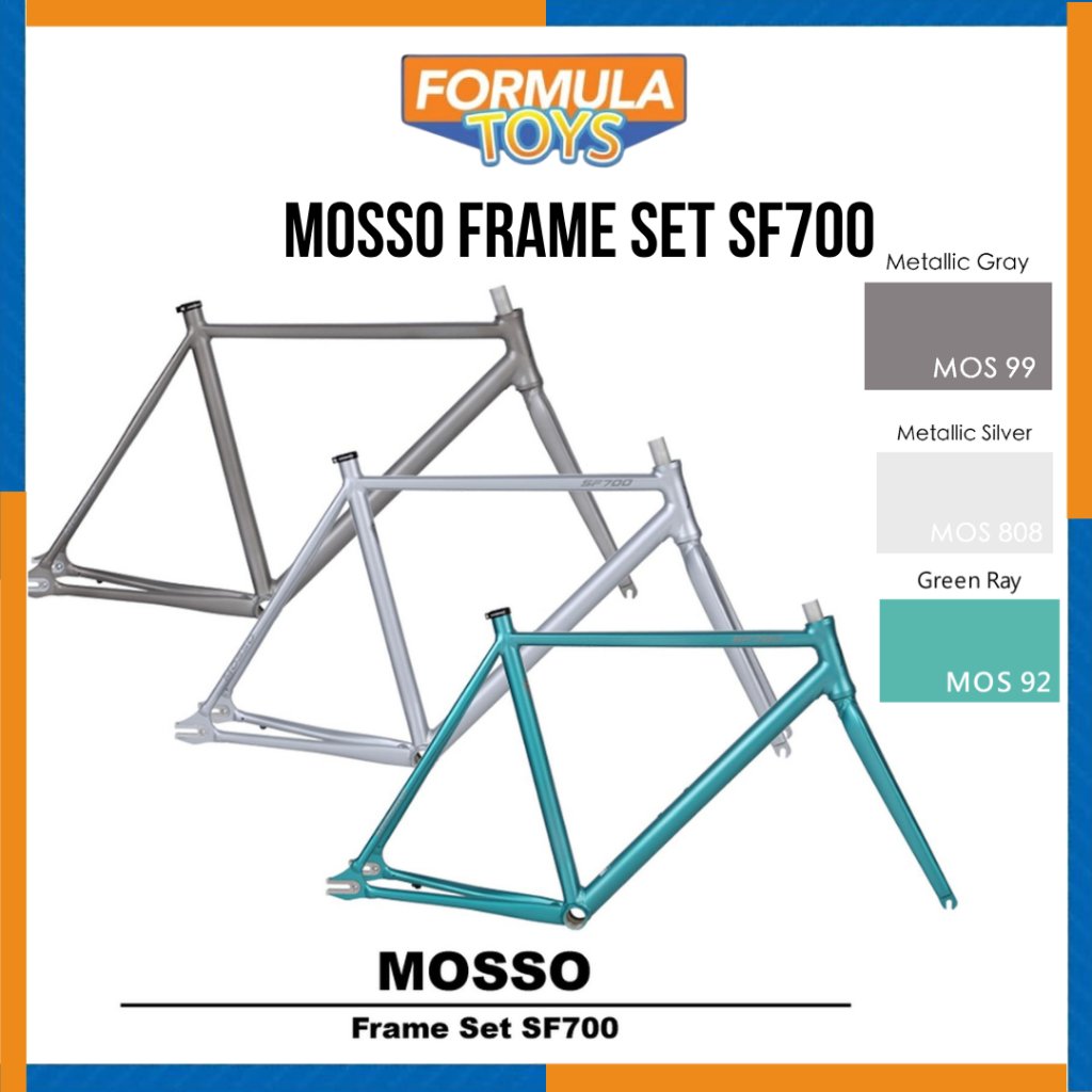 FRAME/RANGKA SEPEDA FIXIE GEAR 700C MOSSO FRAME SET SF700 ALLOY