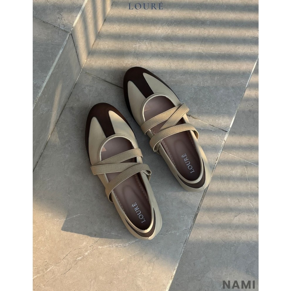 Loure Sepatu Ballerina Sneakers Slip On Wanita
