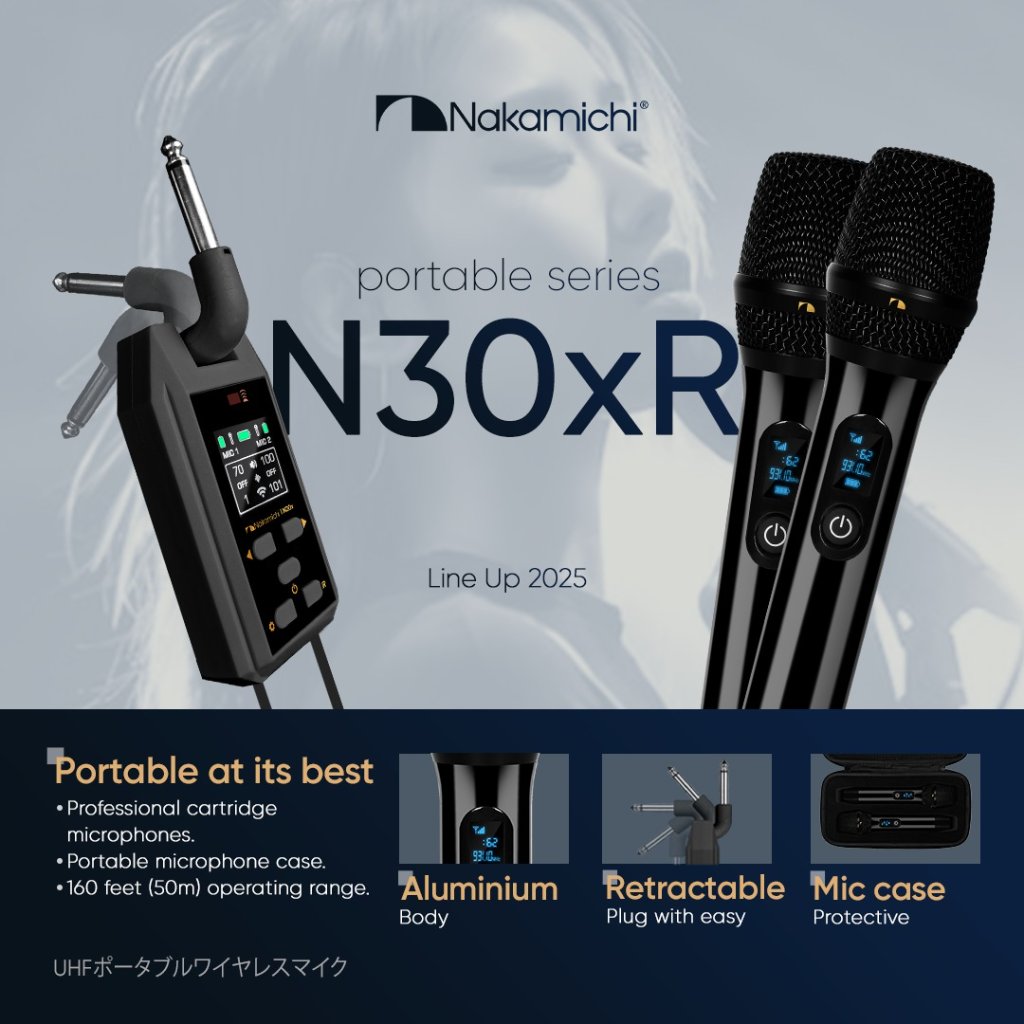 Nakamichi Microphone Wireless Portable Nakamichi N30xR V2