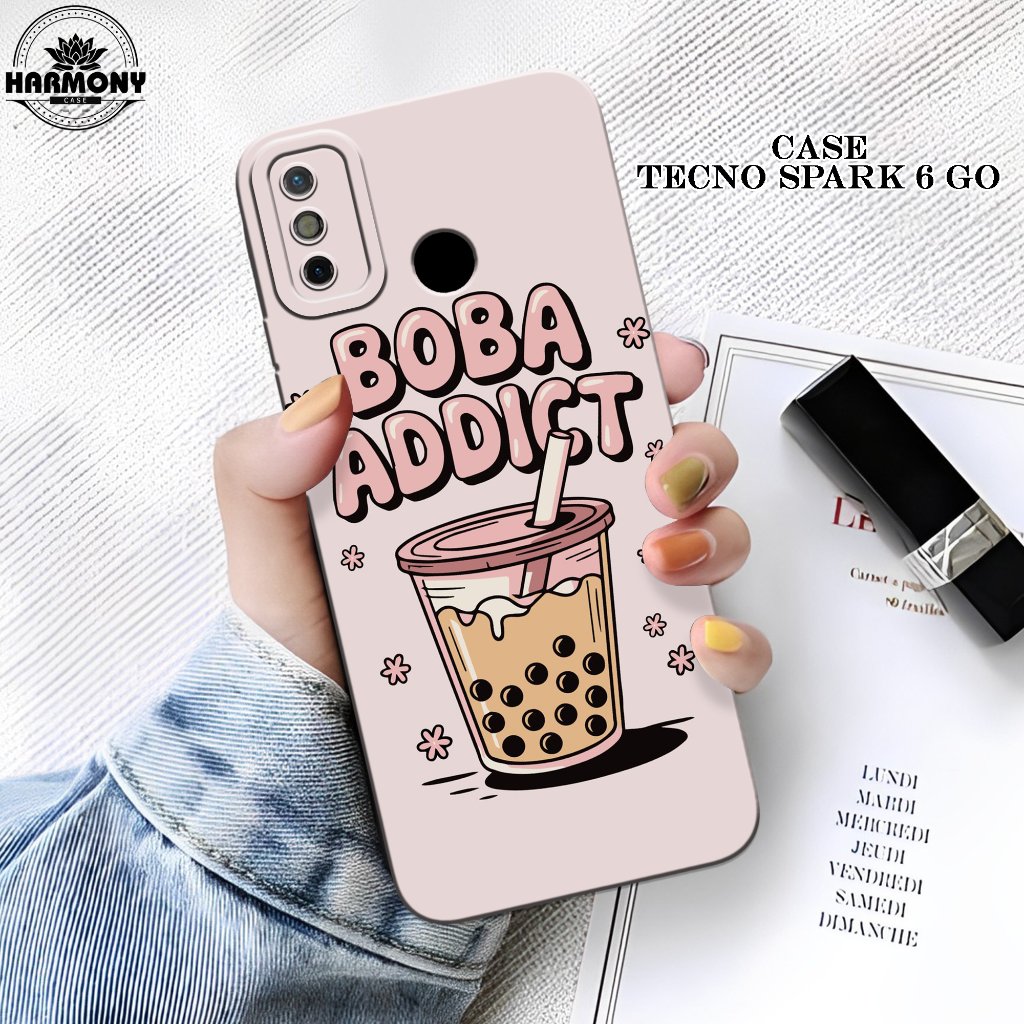 Case Tecno Spark 6 Go Terbaru- Fashion Case Minuman  - Softcase Tecno Spark 6 Go - Silikon Pro Camer