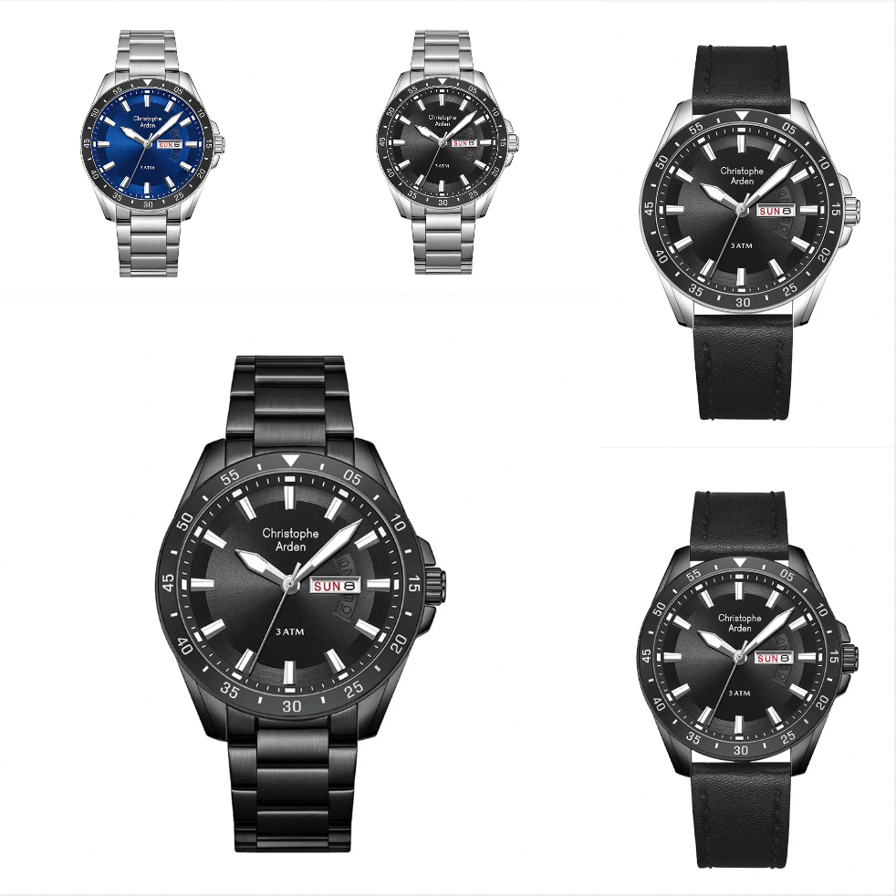 Jam Tangan Pria Christophe Arden CA 3009 Christophe Arden Pria Original