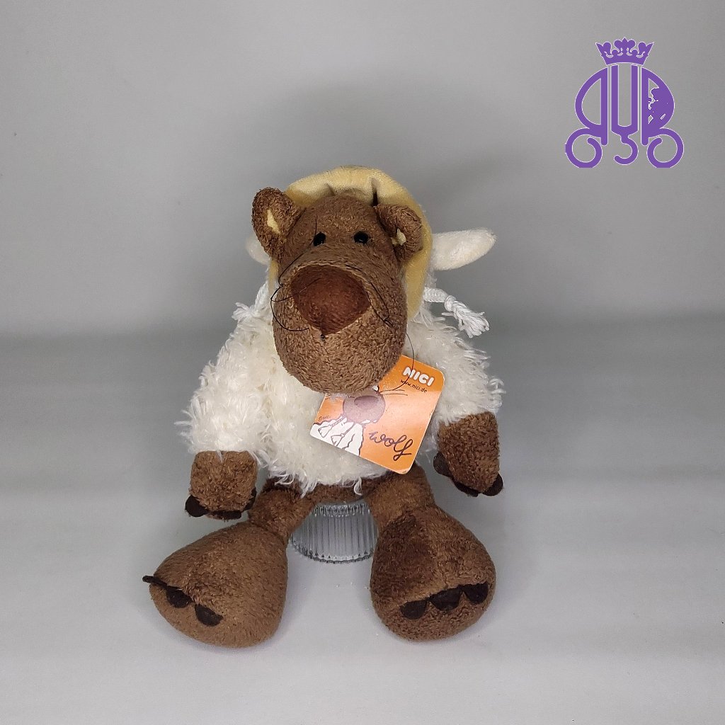 Boneka karakter serigala Jolly Wolf original NICI
